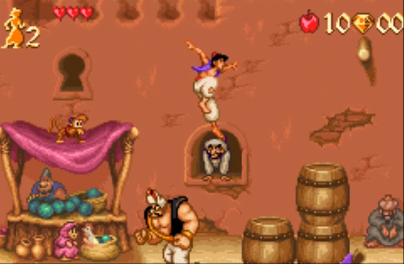 Disney's Aladdin - геймплей игры Game Boy Advance